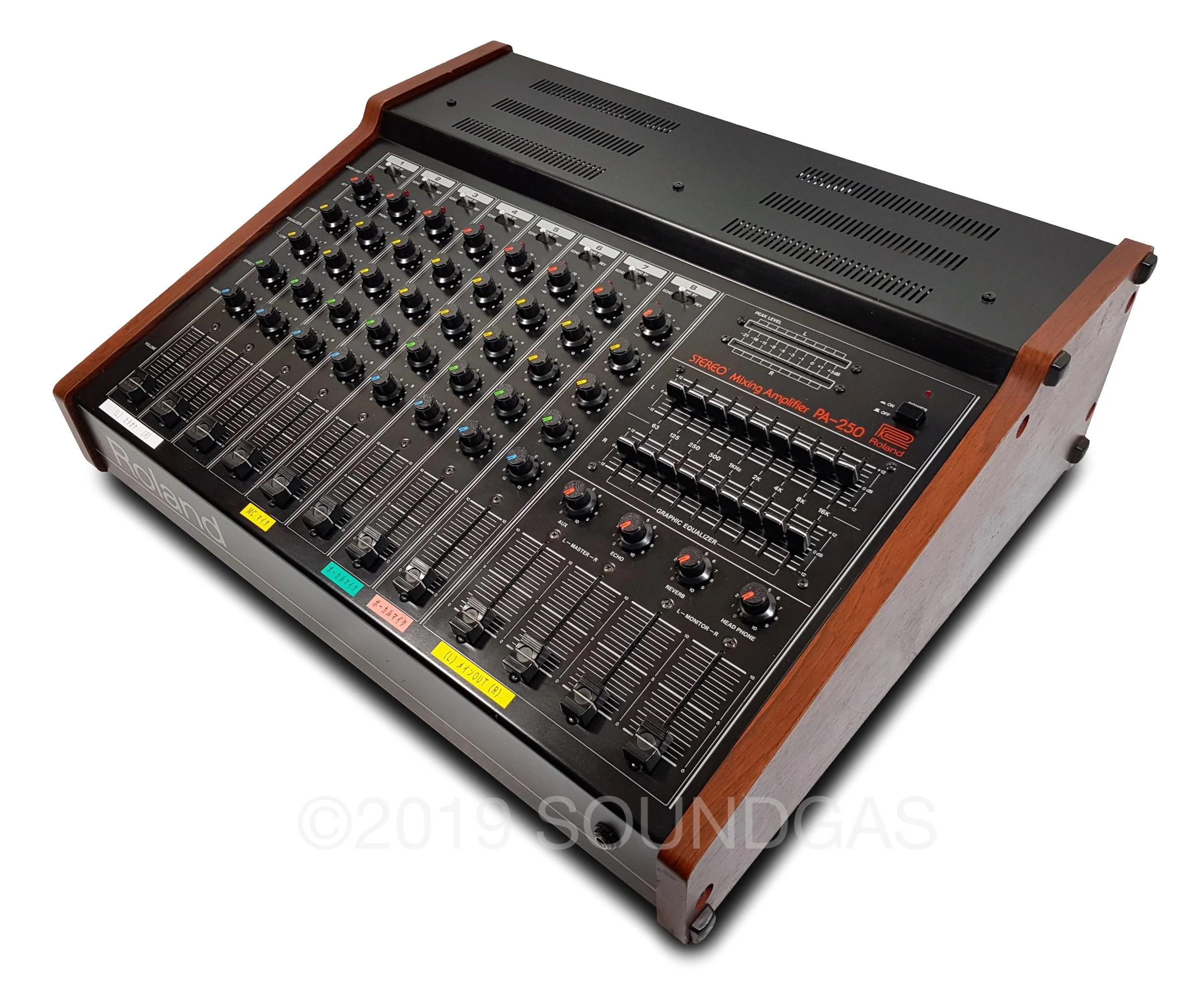 Roland PA-250 Stereo Mixer with Spring Reverb - Image 3