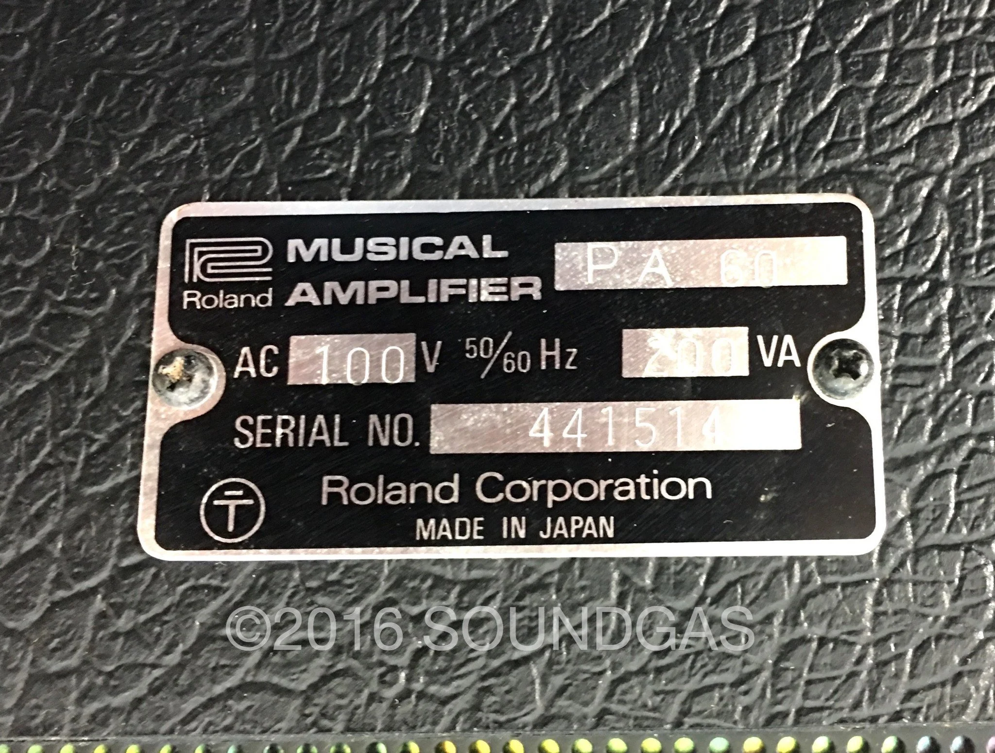 Roland PA.60 Mixer with Spring Reverb - Image 6