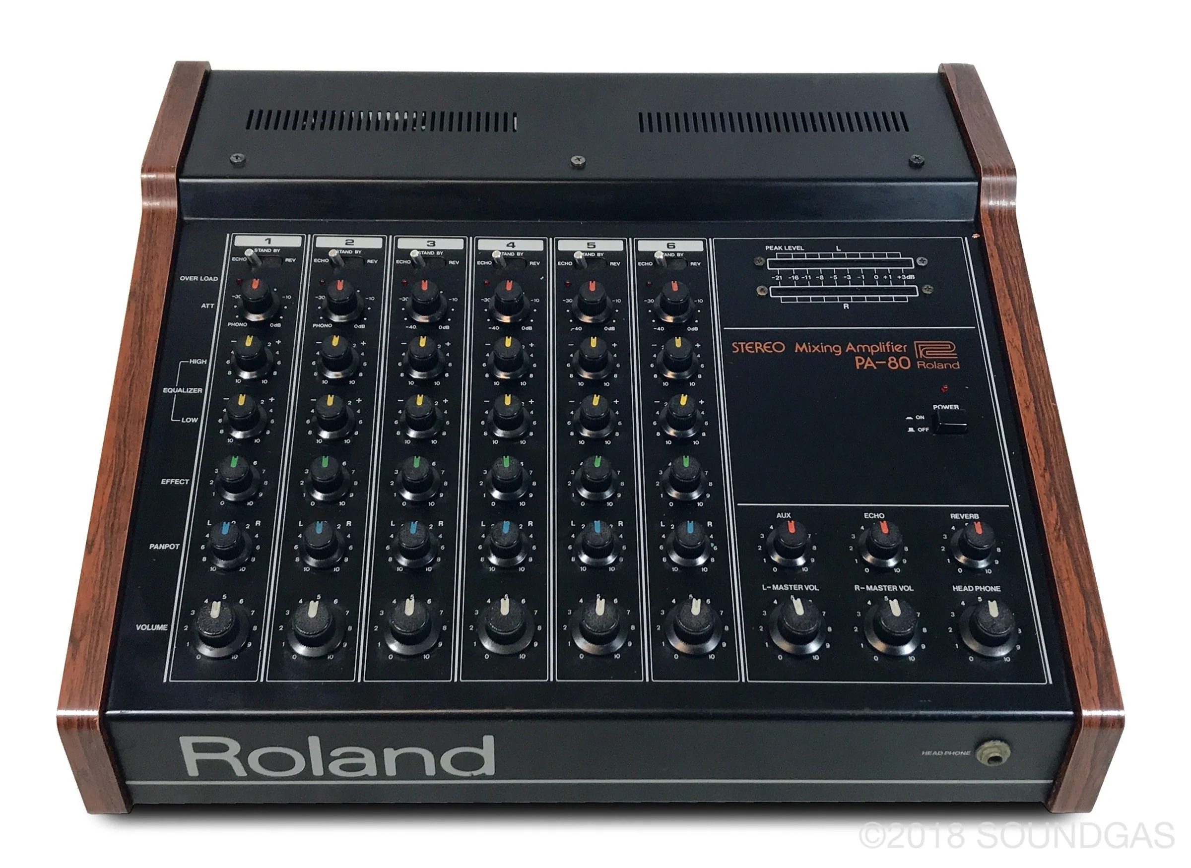 Roland PA-80 Mixer w/ Spring Reverb - Image 7