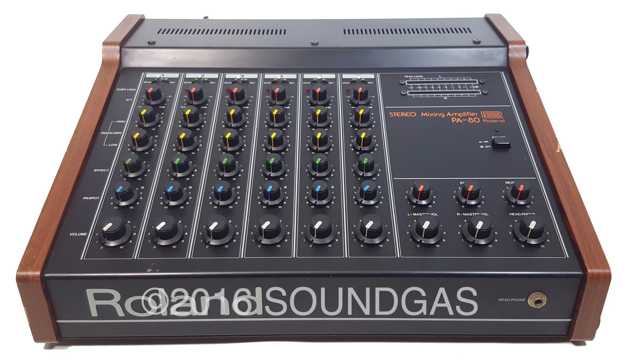 Roland PA-80 Mixer w/ Spring Reverb - Image 3