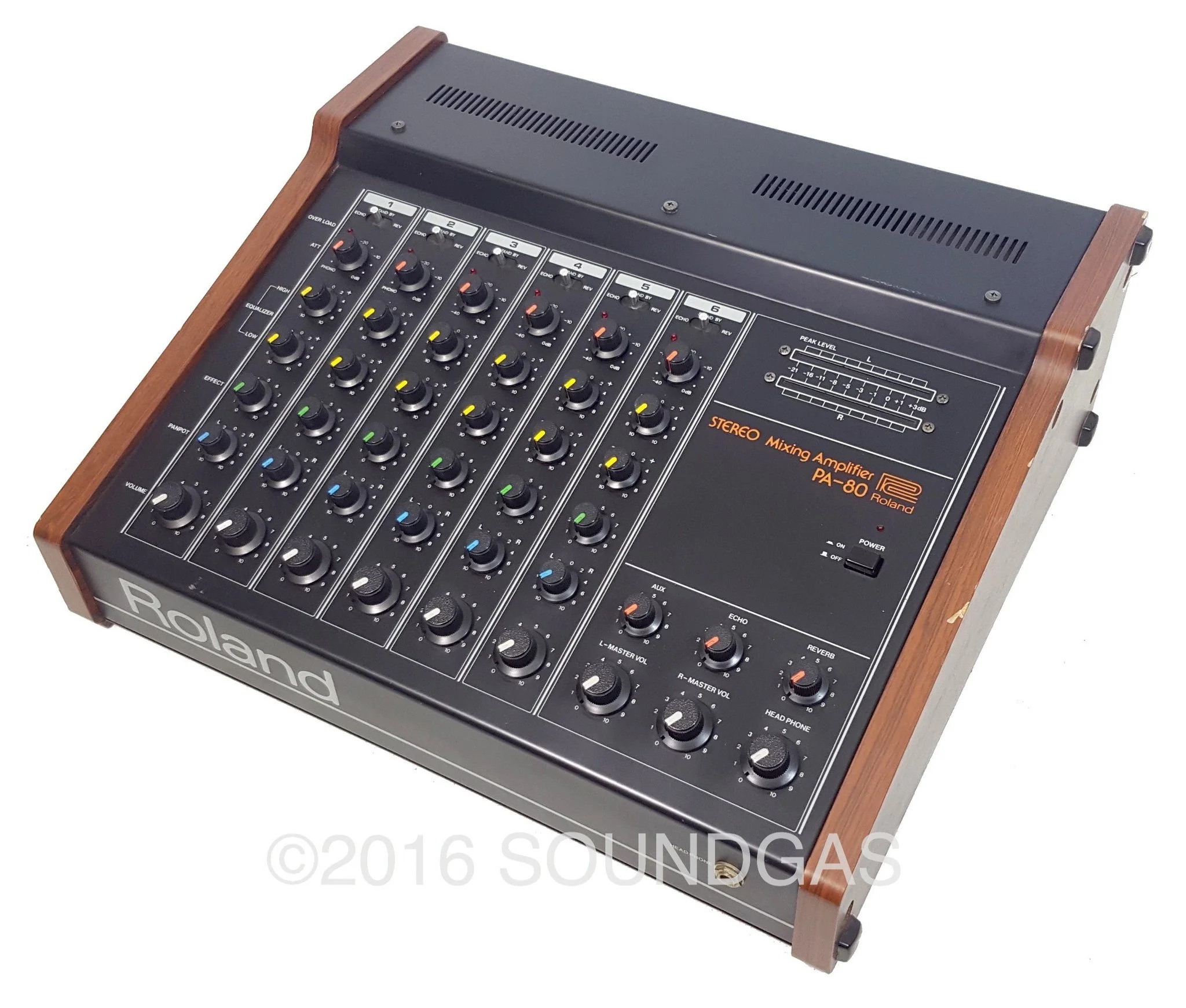 Roland PA-80 Mixer w/ Spring Reverb - Image 4