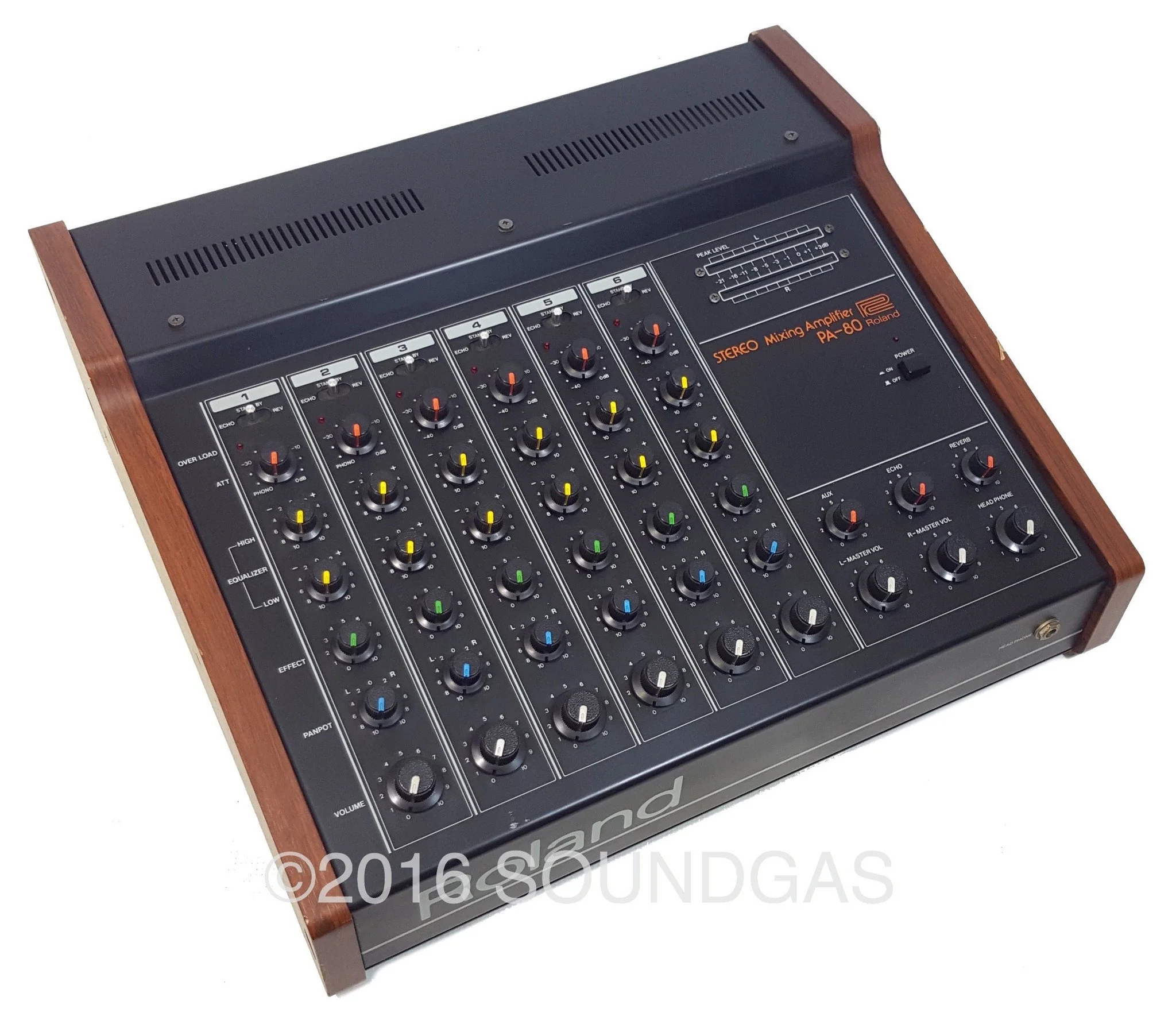 Roland PA-80 Mixer w/ Spring Reverb - Image 5