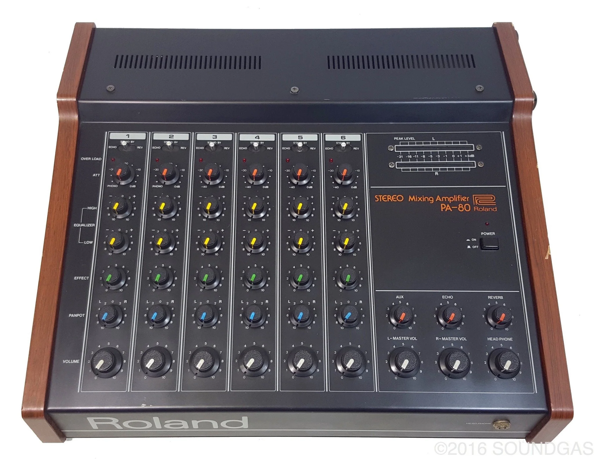 Roland PA-80 Mixer w/ Spring Reverb - Image 7