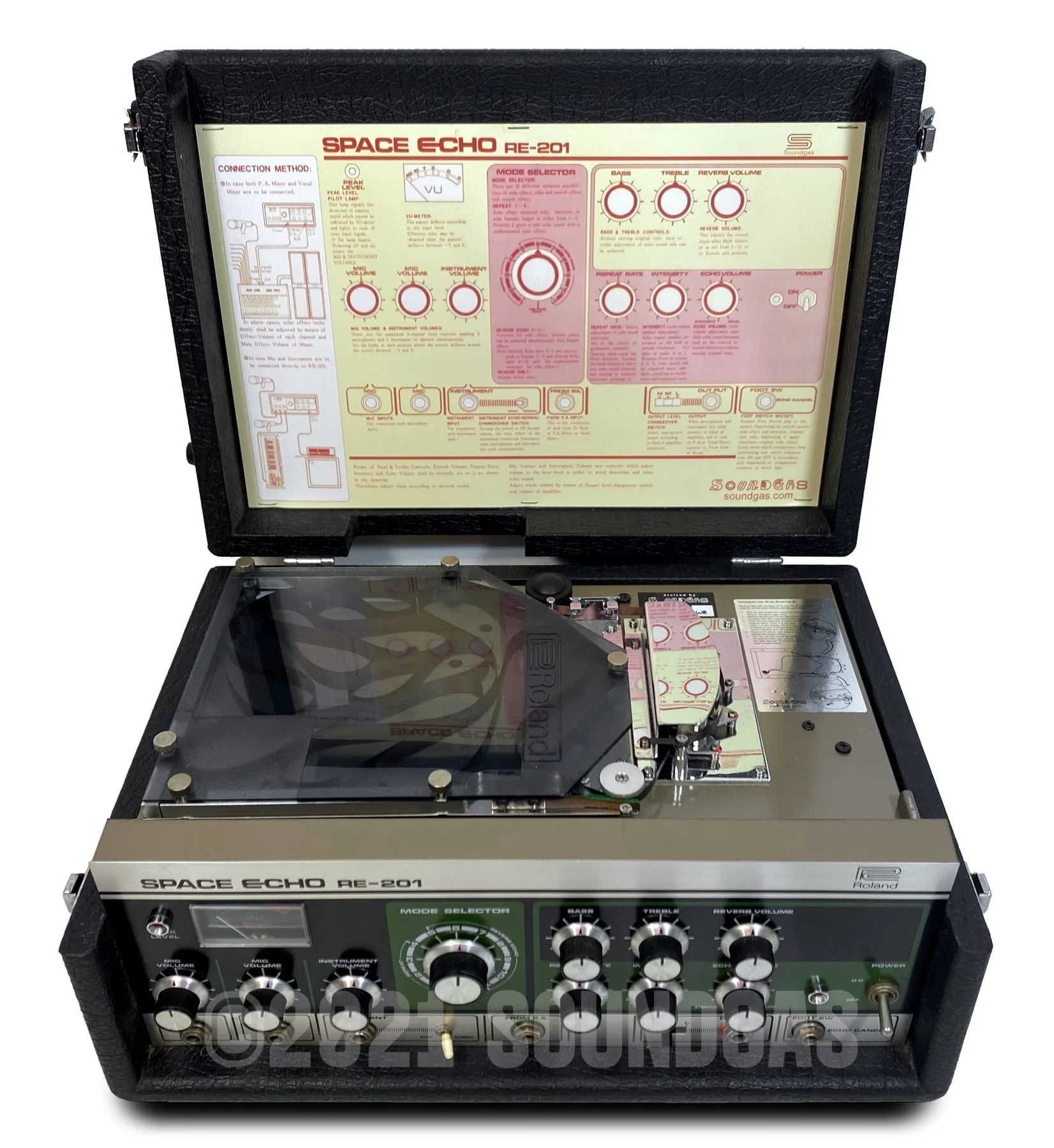 Roland RE-201 Space Echo, Early Preamp Mod - Image 7