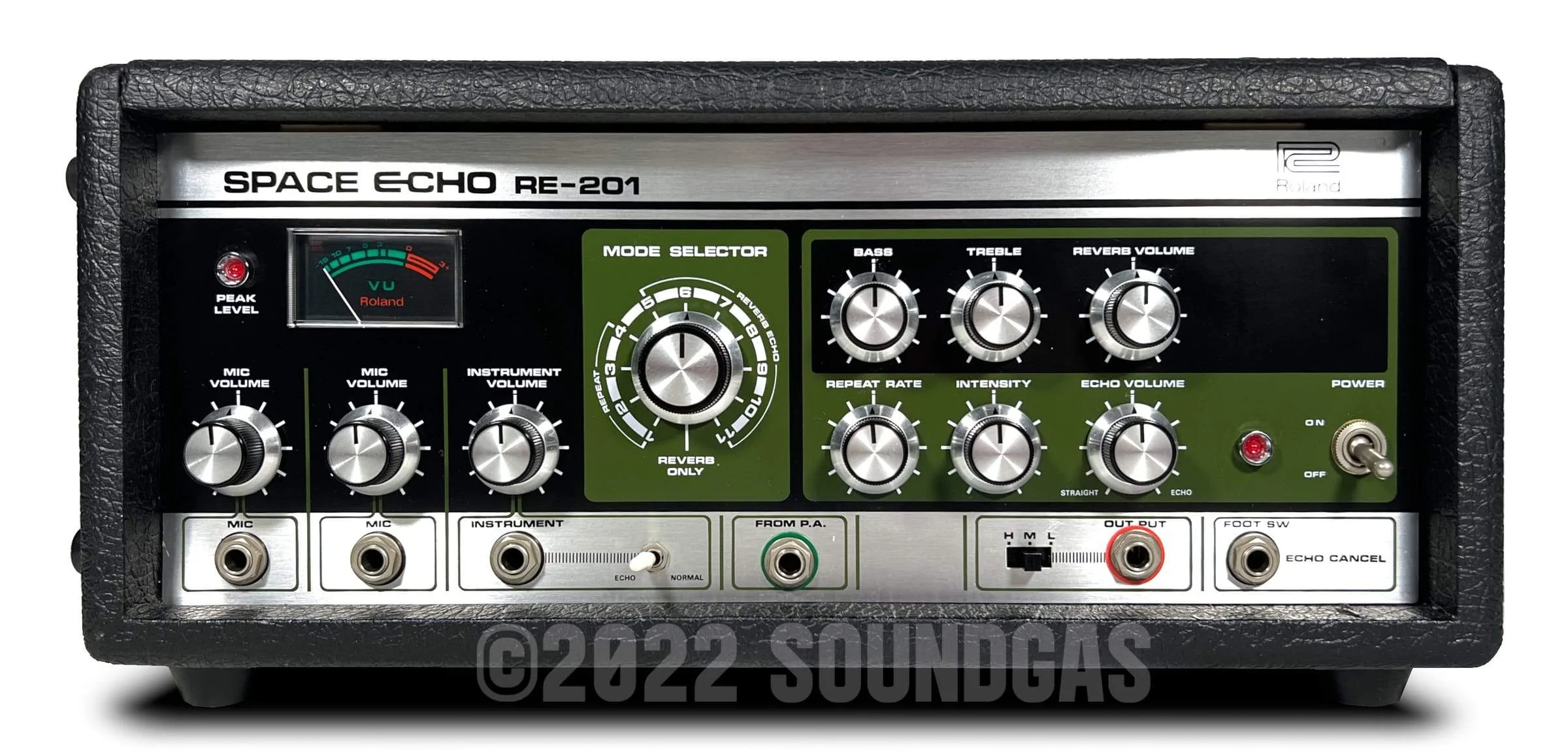 Roland RE-201 Space Echo, Early Preamp Mod - Near Mint - Image 2