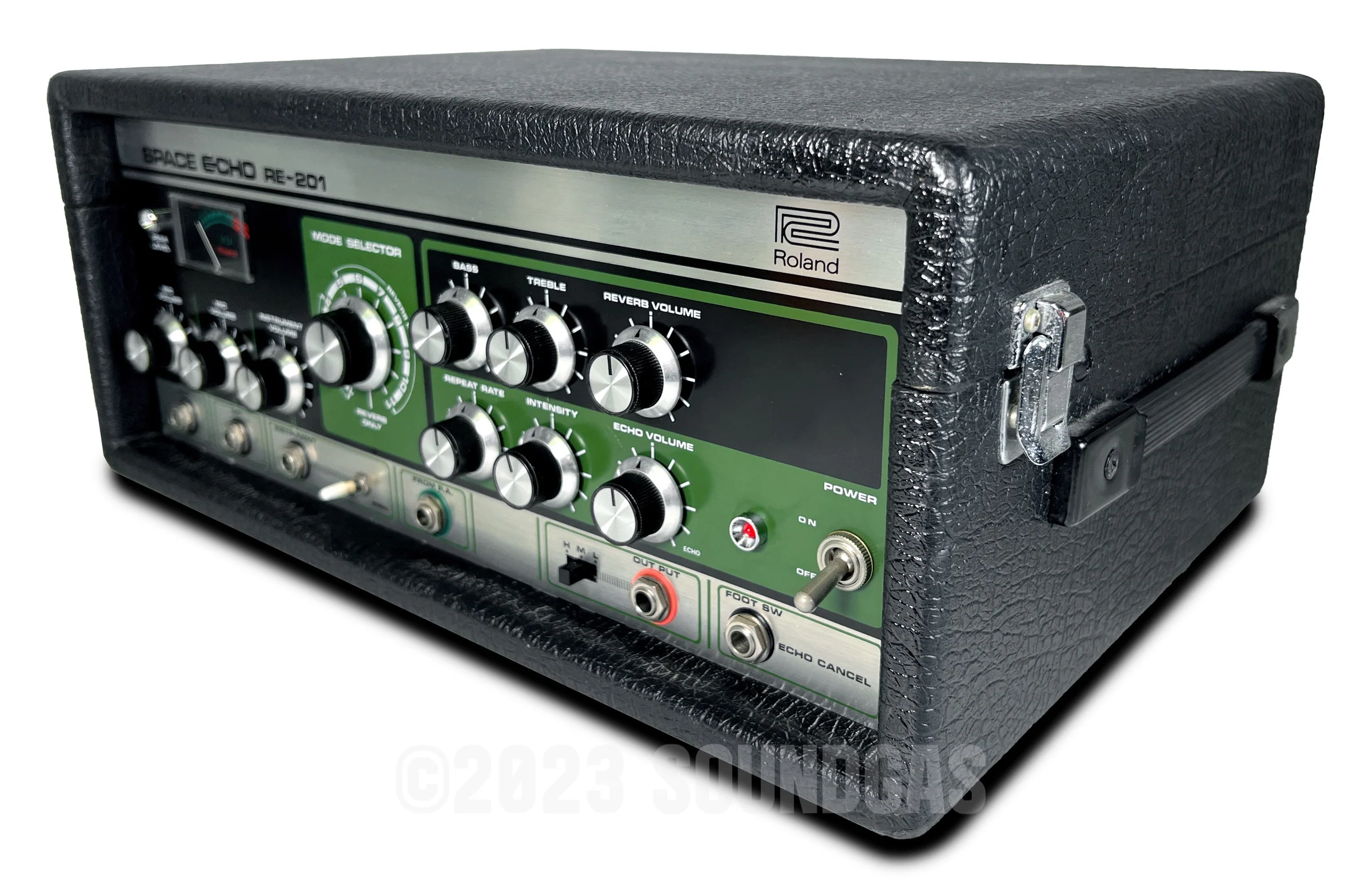 Roland RE-201 Space Echo, Early Preamp Mod, Zero Head Gain - Image 3