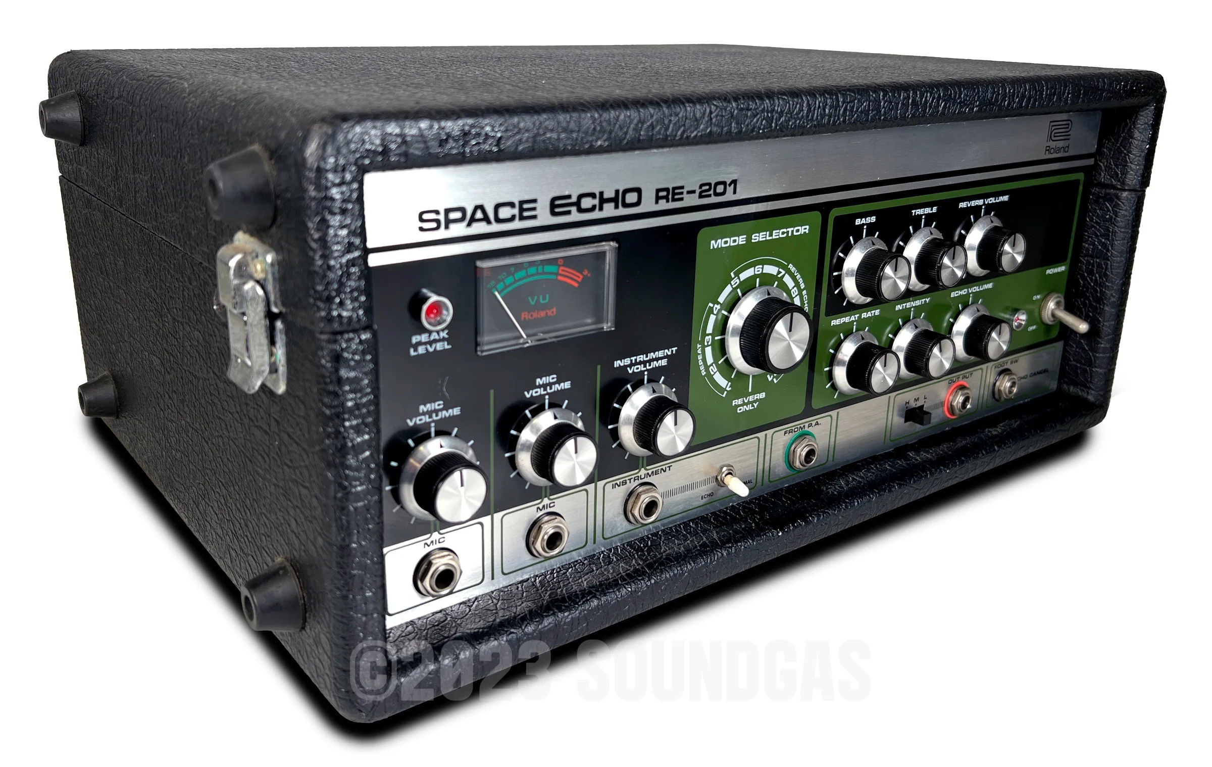 Roland RE-201 Space Echo, Early Preamp Mod, Zero Head Gain - Image 4