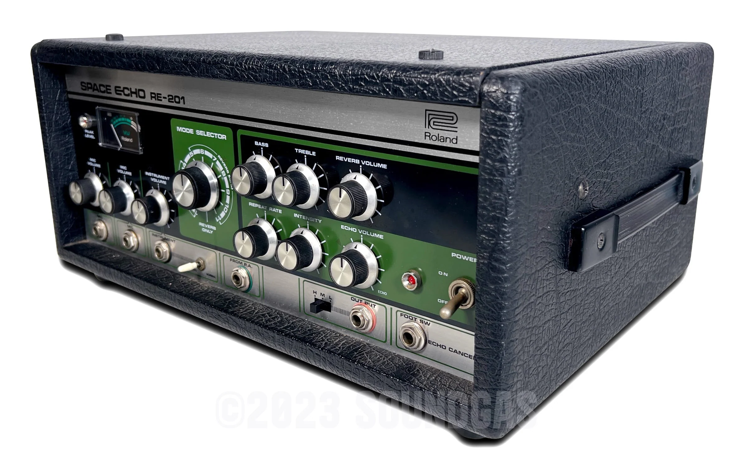 Roland RE-201 Space Echo, Early Preamp Mod, Zero Head Gain - Image 3