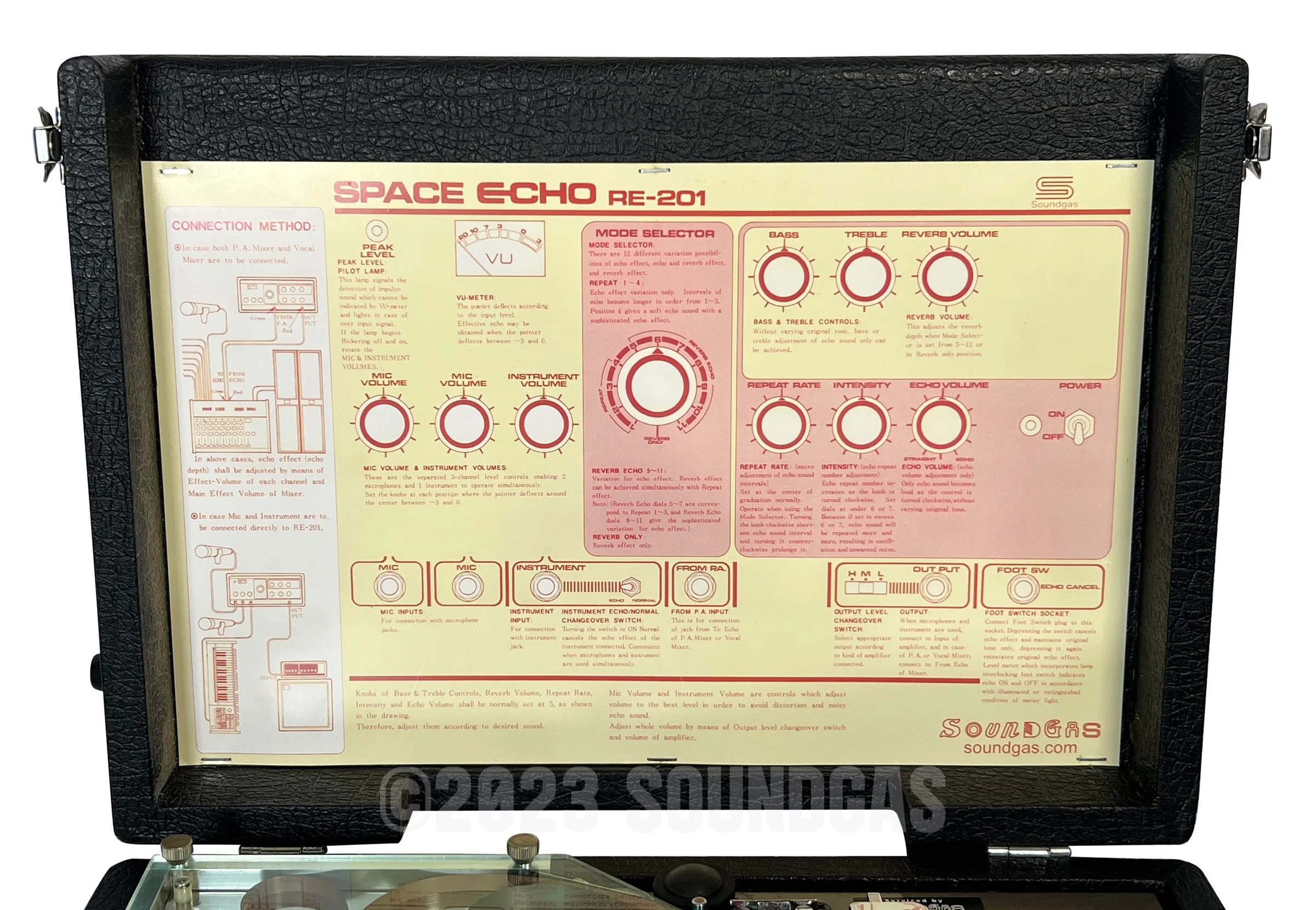 Roland RE-201 Space Echo - Zero Head Gain - Image 7