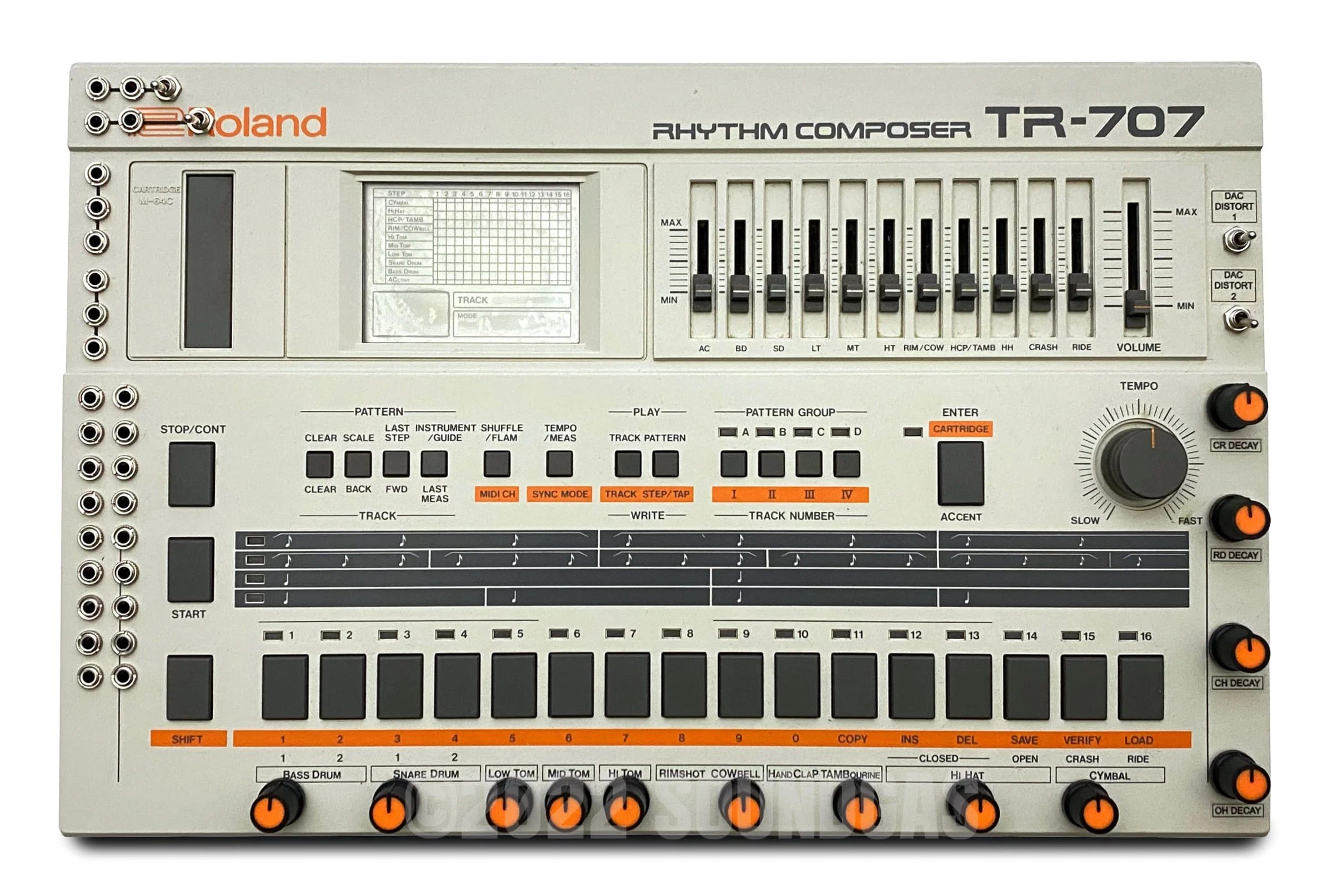 Roland TR-707 Circuitbent + Expanded (727 808 909, 4 Soundgas Banks) - Image 2