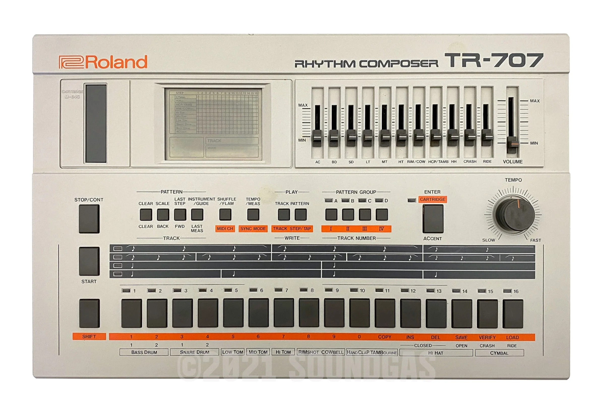 Roland TR-707 Expanded (727 808 909 Linn LM1 DMX) - Boxed - Image 3