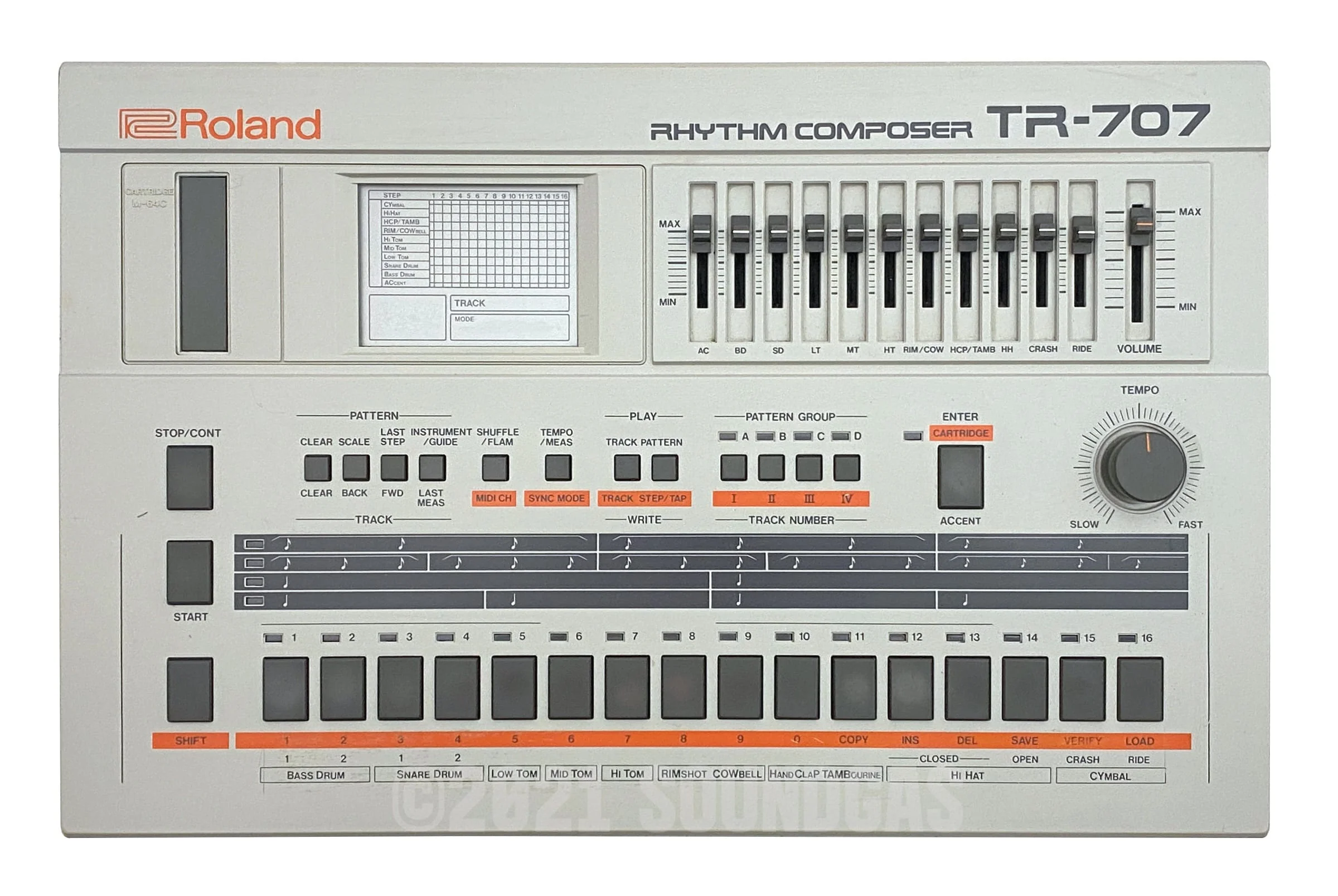 Roland TR-707 Expanded (727 808 909 Linn LM1 DMX) - Image 2