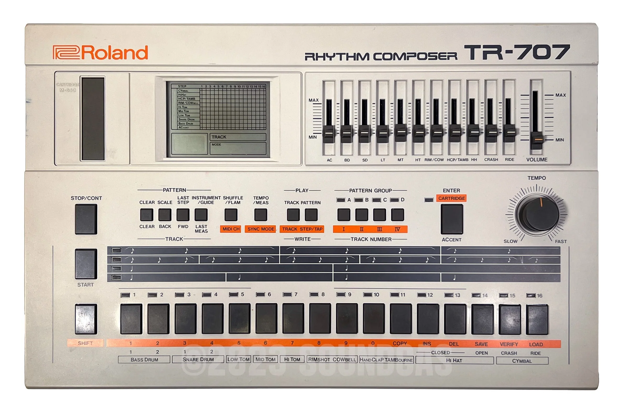 Roland TR-707 Expanded (727 808 909 plus 4 Soundgas Banks) - Image 2