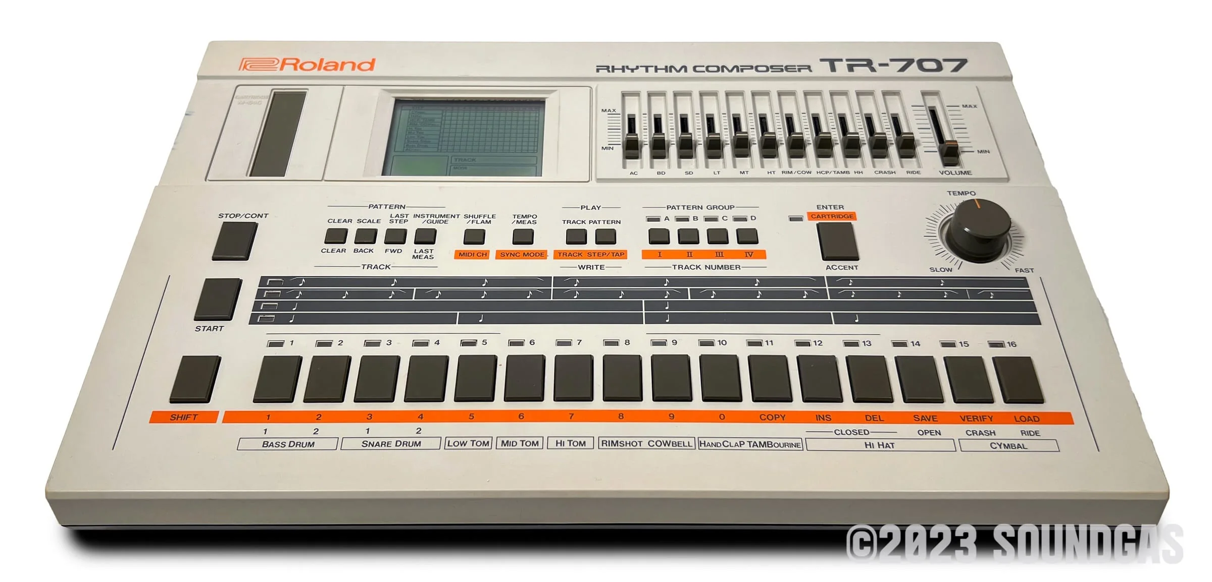Roland TR-707 Expanded (727 808 909 plus 4 Soundgas Banks) - Image 7