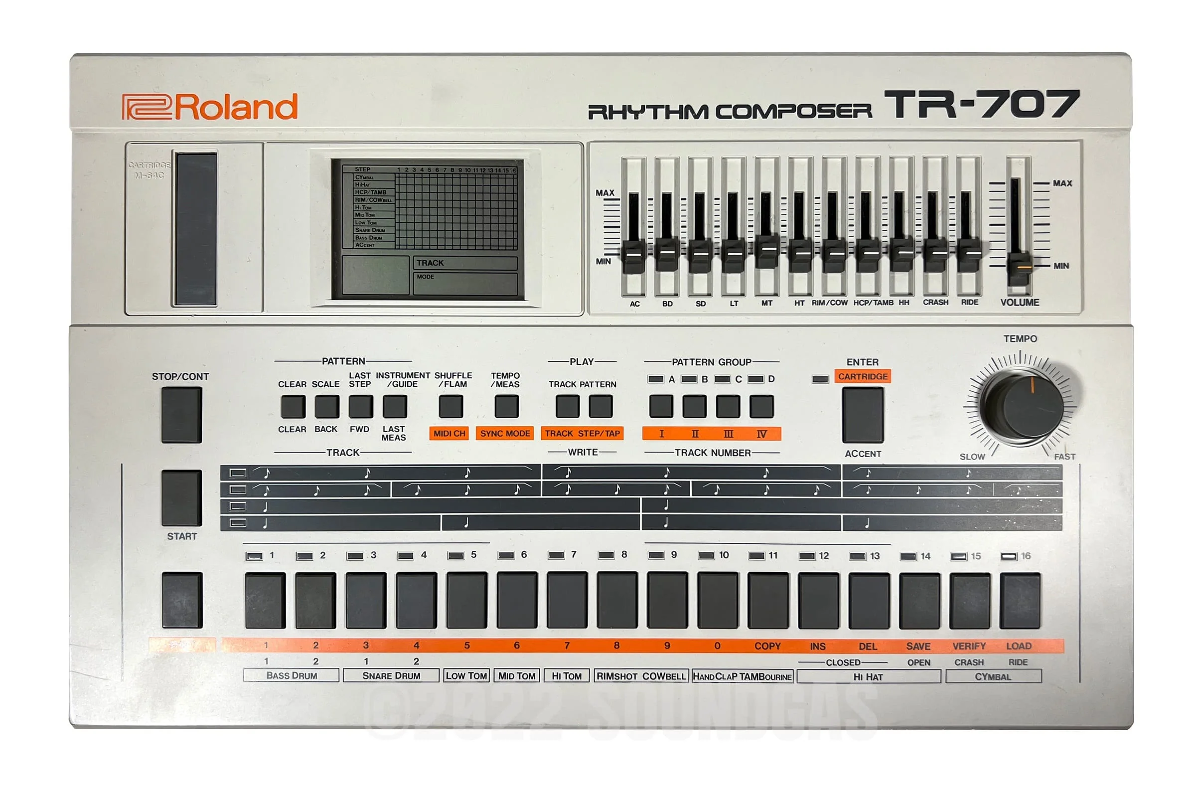 Roland TR-707 Expanded (727 808 909 plus 4 Soundgas Banks) - Image 2