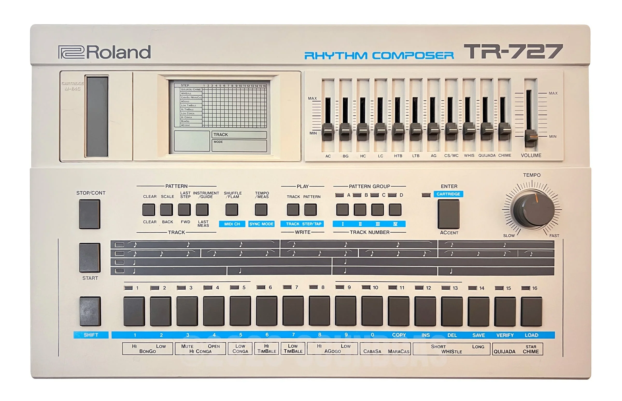 Roland TR-727 Expanded (707 808 909 plus 4 Soundgas Banks) - Image 2
