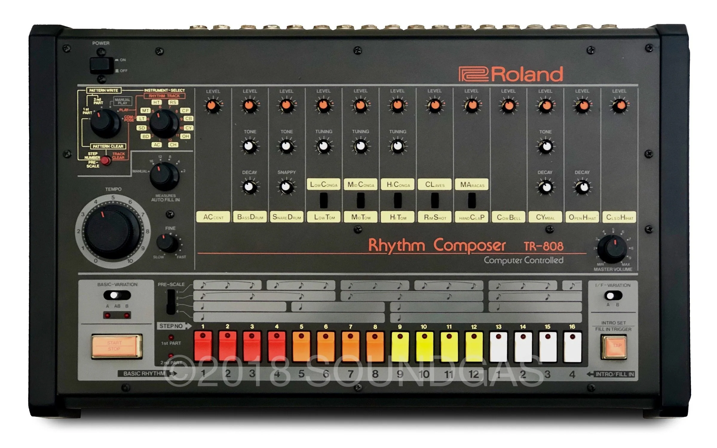 Roland TR-808 Rhythm Composer with Midi - Image 2