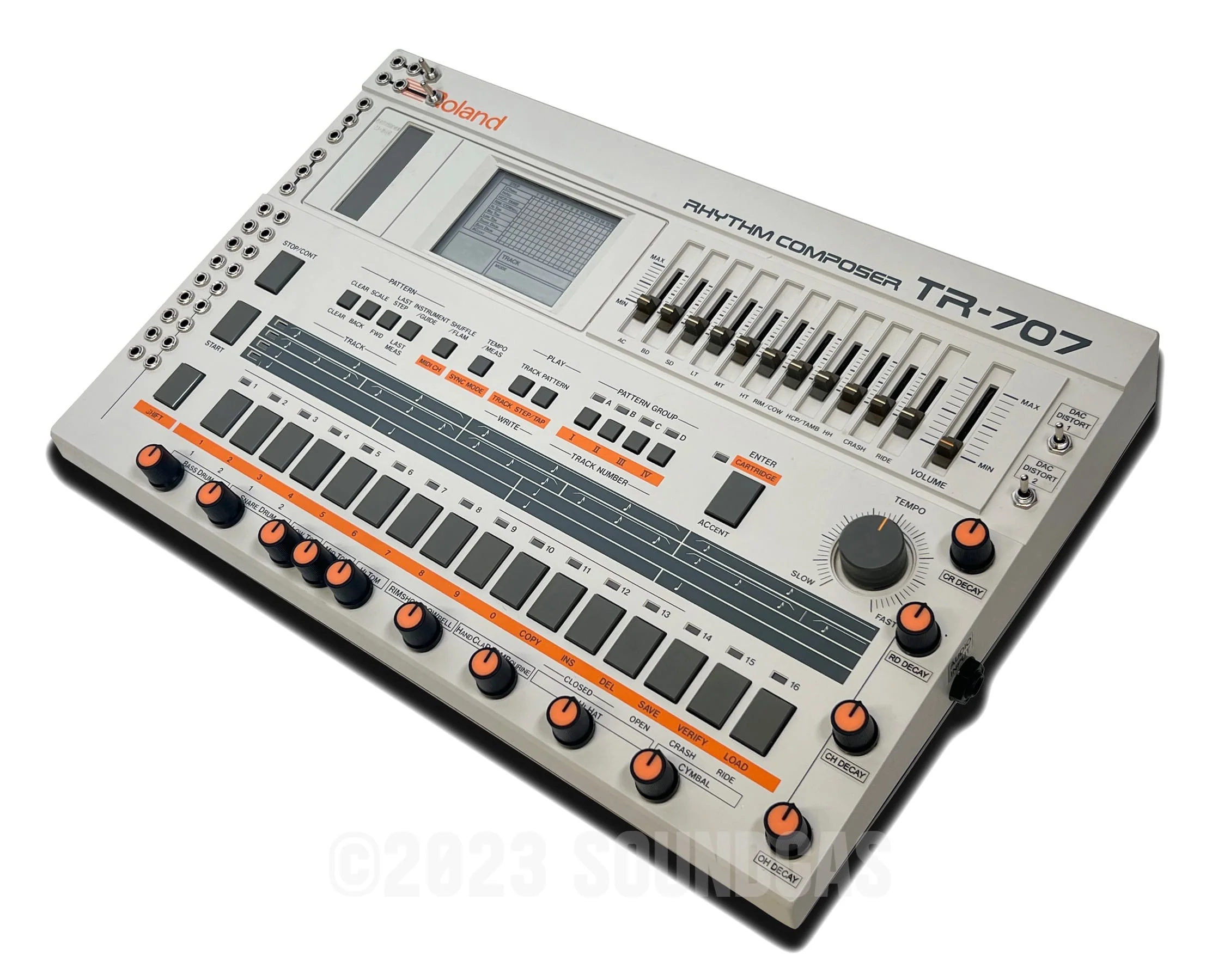 Roland TR-707 Circuitbent, Expanded (727 808 909 + 4 Soundgas Banks) - Image 3