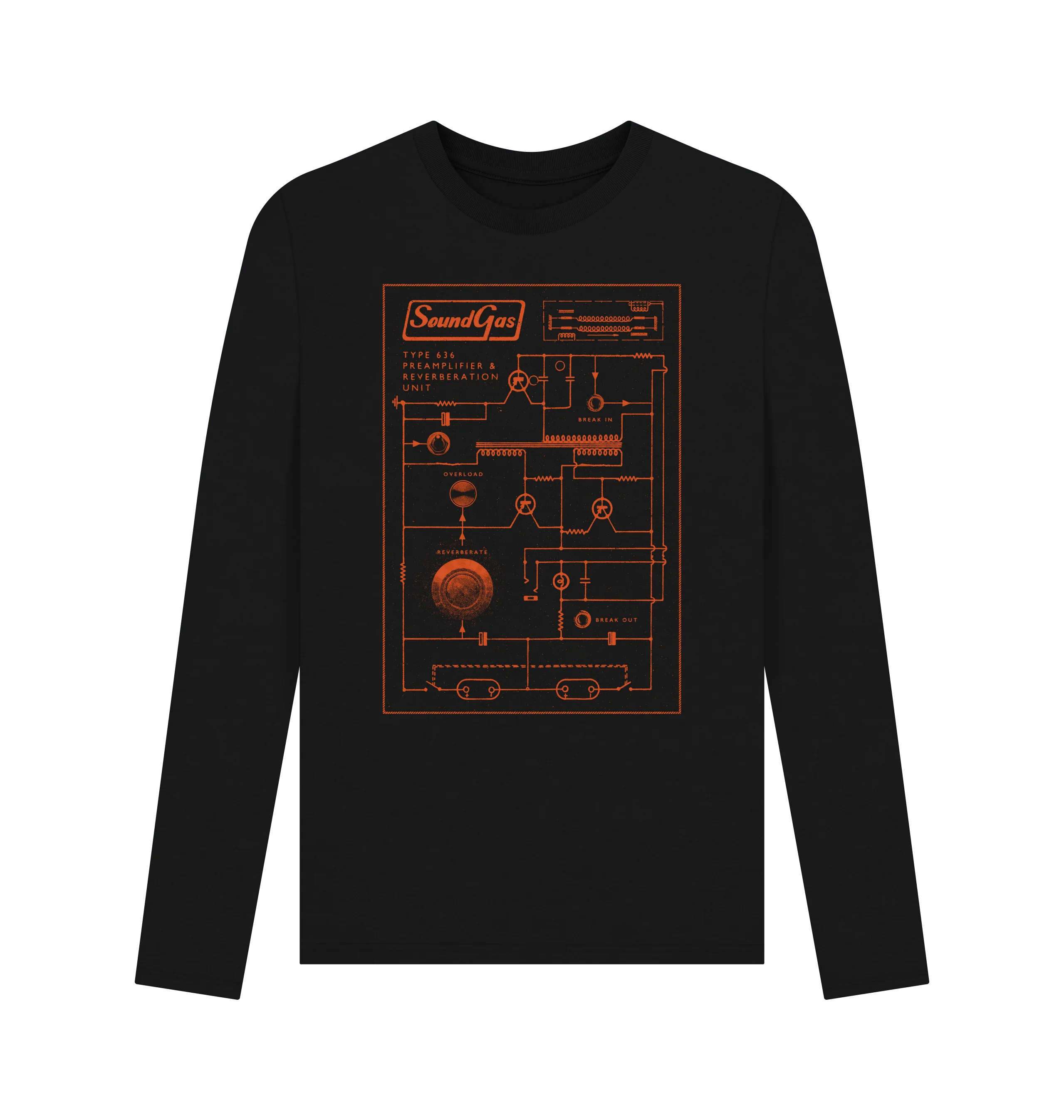 Soundgas Type 636 Circuit Long Sleeve Mens T-Shirt
