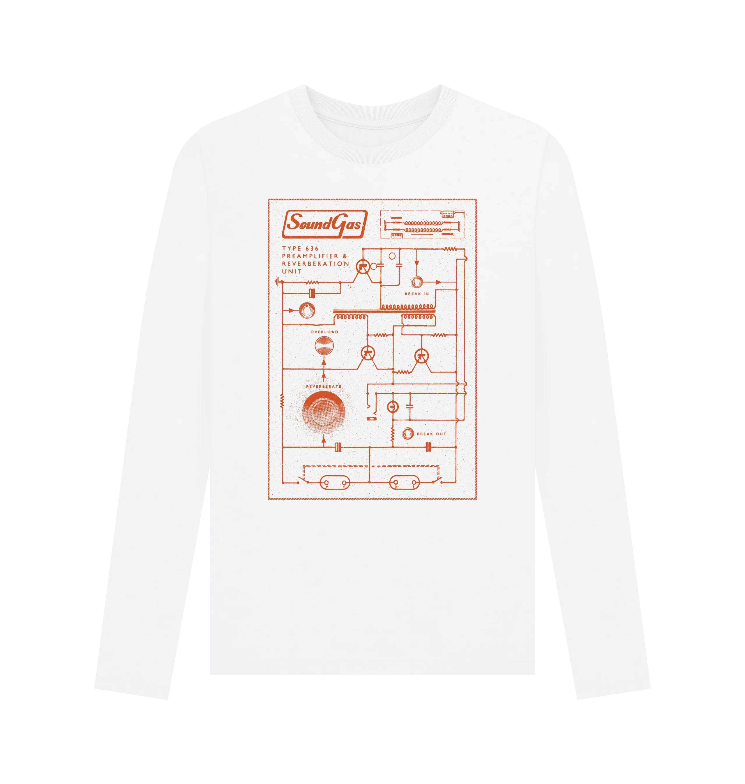 Soundgas Type 636 Circuit Long Sleeve Mens T-Shirt - Image 4