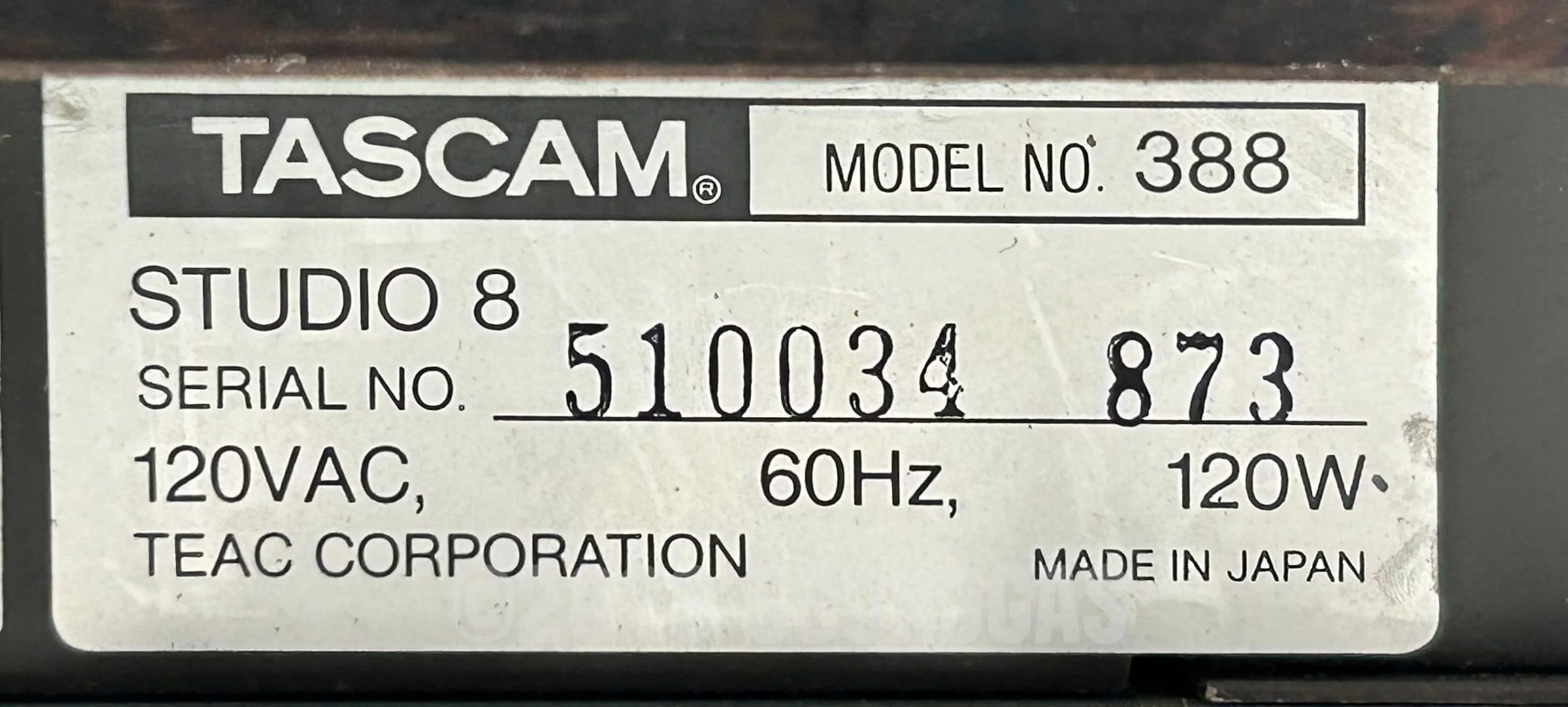 Tascam 388 Studio 8 (USA Only) - Image 10