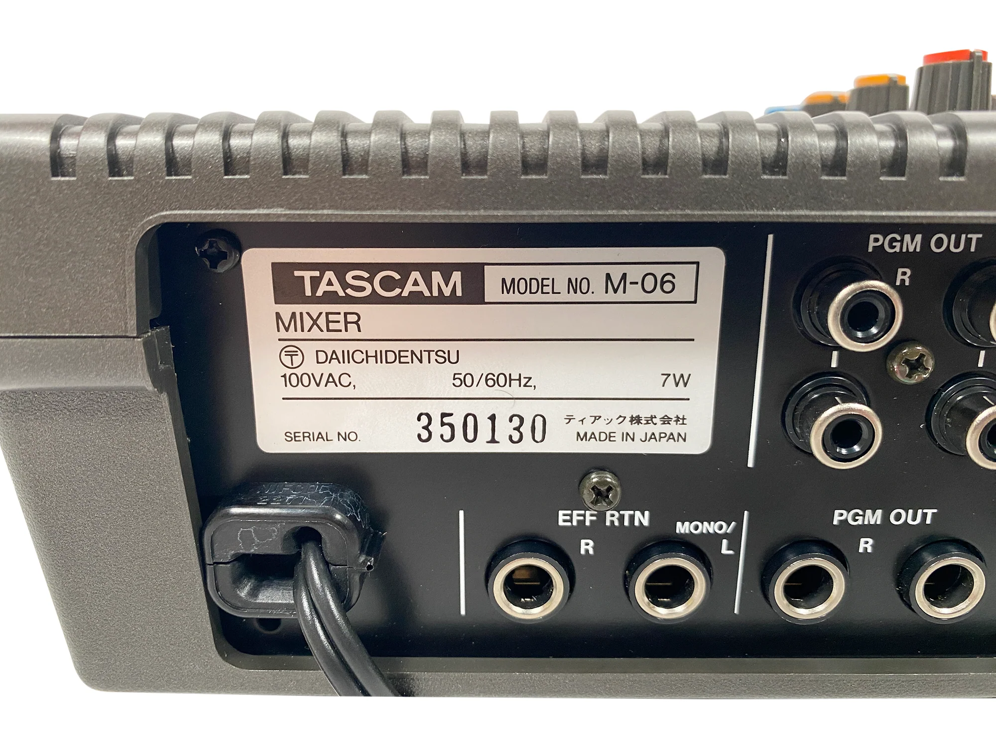Tascam M-06 Compact Analogue Mixer for sale - SN 350130 - Image 6