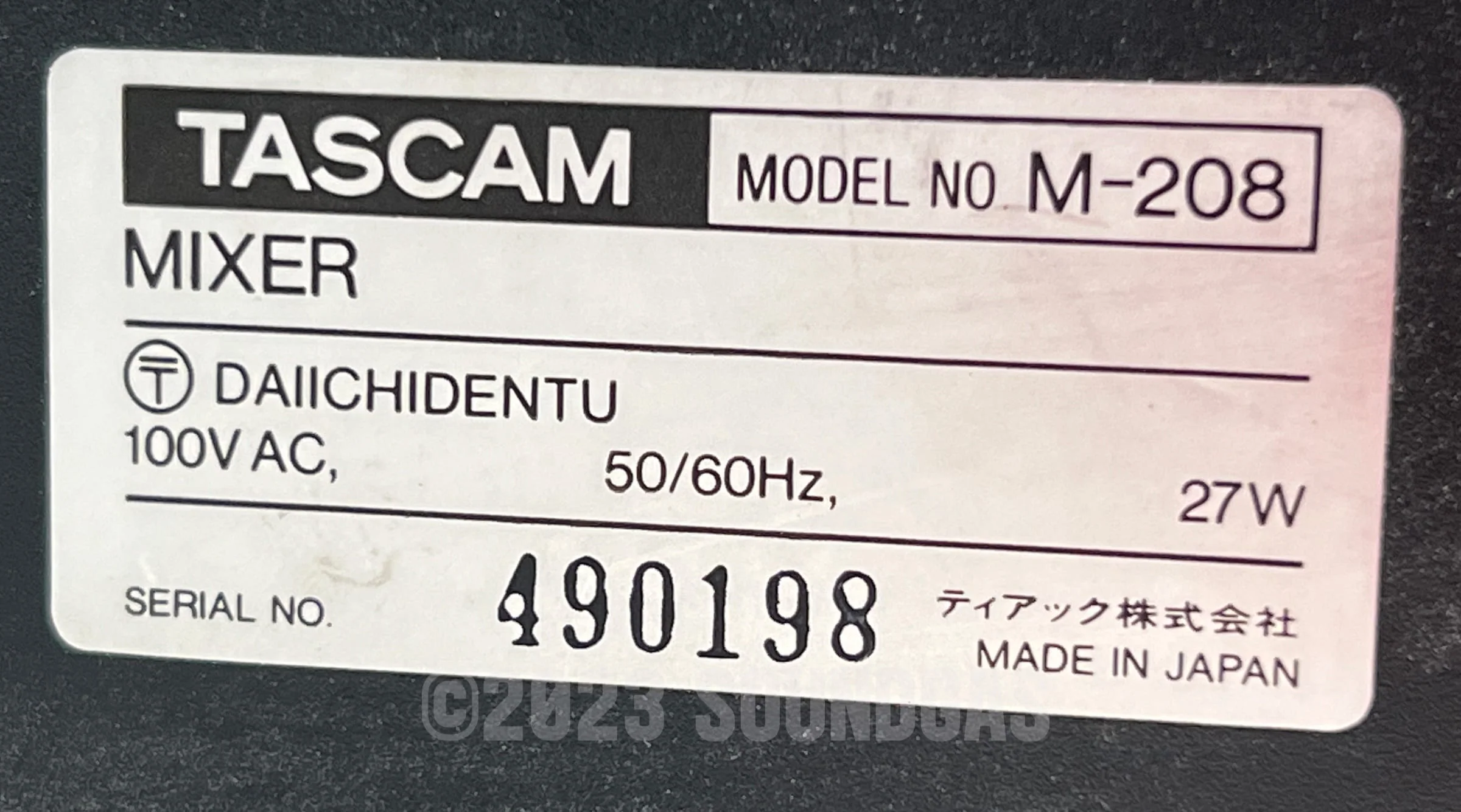 Tascam M-208 + Direct Out Mod - Image 7