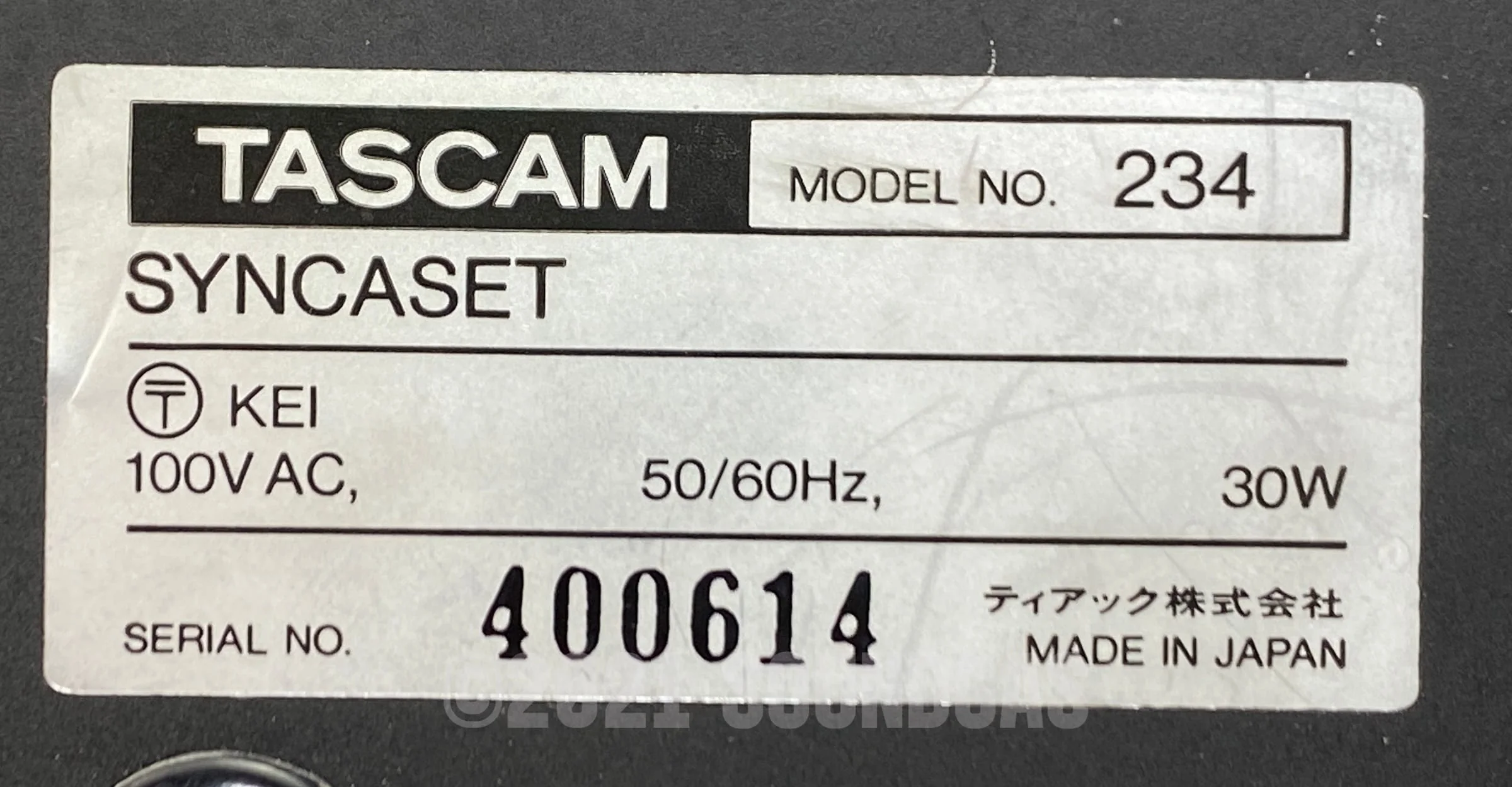 Tascam Model 234 Syncaset - Image 7