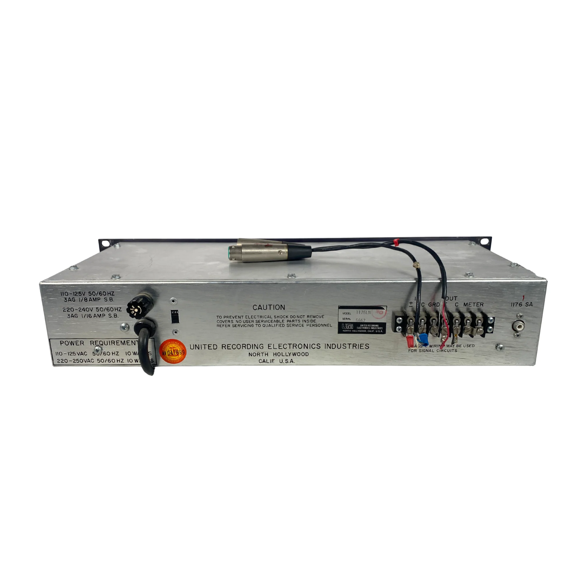 Urei 1176LN Rev F Pair Serials 5666/5667 - Image 6