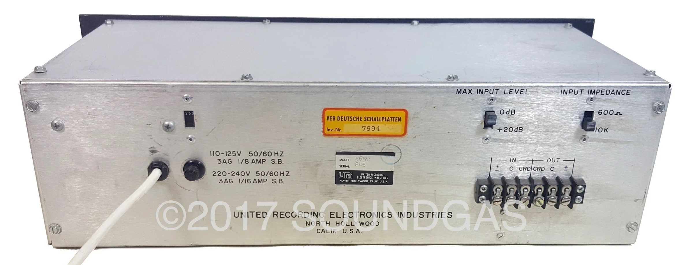 UREI 565T Filter Set - Image 5