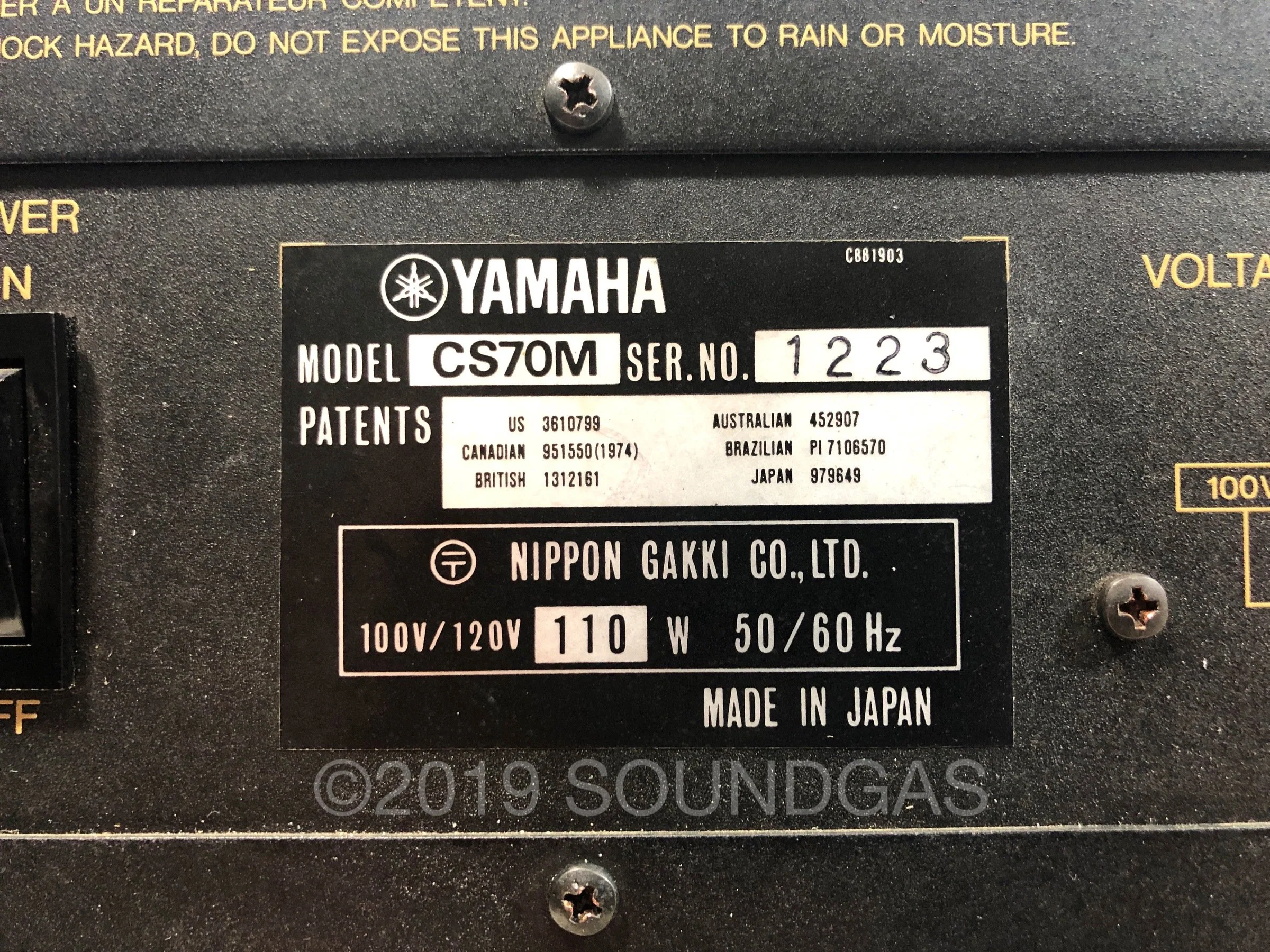 Yamaha CS-70M - Image 10